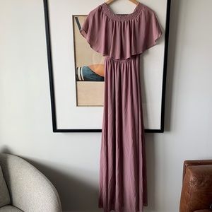 +Show Me Your Mumu Hacienda Maxi Dress Mauve XS
